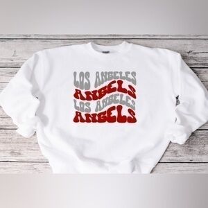 Los Angeles Angels Wavy Crewneck
